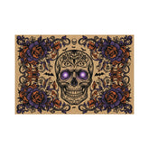 Floral Skull Doormat