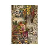 Botanical Vintage Woman Rug