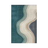 Abstract Waves Premium Rug