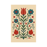 Floral Folk Rug