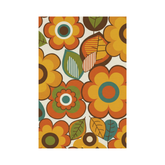 Retro Floral Premium Rug
