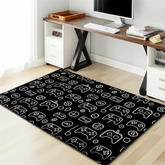 Gamer Pattern Puffy Rug