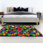 Pixel Art Puffy Rug