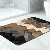 Abstract Geometric Bathroom Mat
