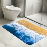 Coastal Beach Bathroom Mat