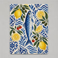 Aegean Pantry Mediterranean sardine and lemon mouse pad product mockup