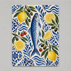 Aegean Pantry Mediterranean sardine and lemon mouse pad product mockup
