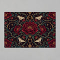 Velvet Thorn dark romantic floral bath mat product mockup