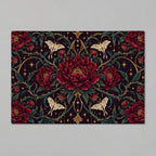Velvet Thorn dark romantic floral bath mat product mockup