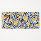 Aegean Pantry Mediterranean sardine and lemon extended desk mat product mockup
