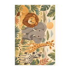 Kartela Safari Friends washable safari animals kids rug, flat product view on white