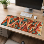 Desert Ribbon Rodeo western desert extended desk mat workspace scene