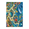 Kartela Ocean Discovery washable under the sea play rug, flat product view on white
