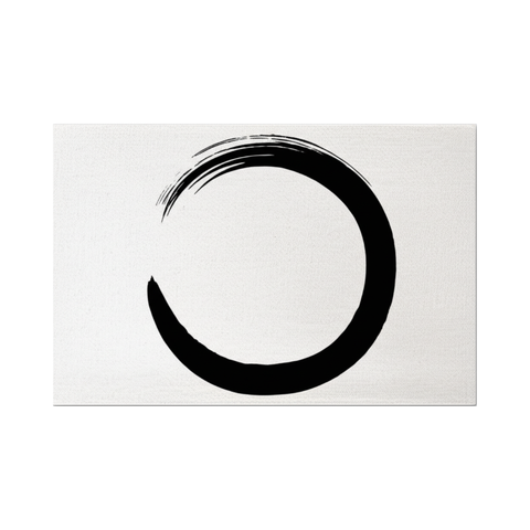 Minimalist Zen Circle Doormat