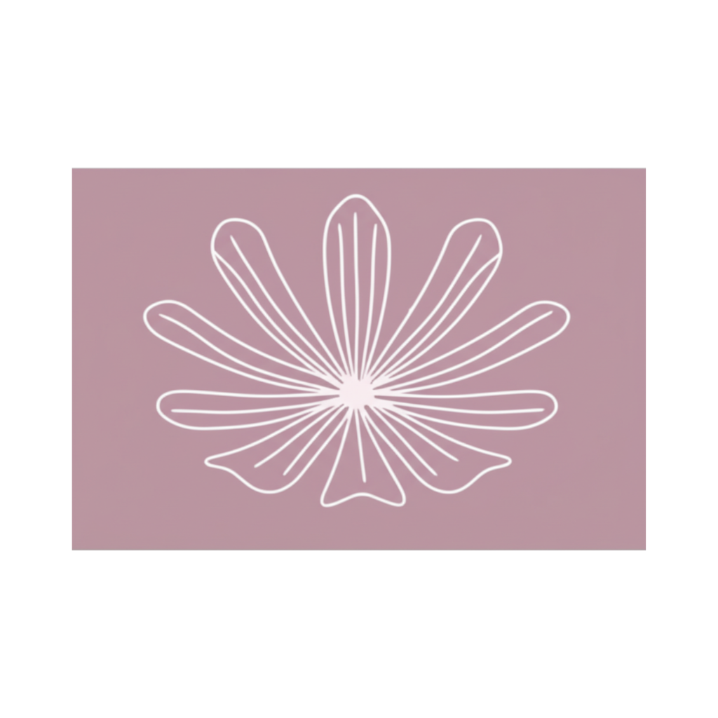 Floral Line Art Doormat