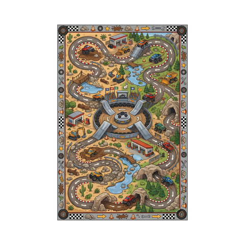 Monster Truck Adventure Rug