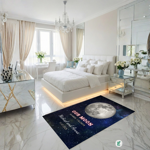 Personalized Moon Phase Rug