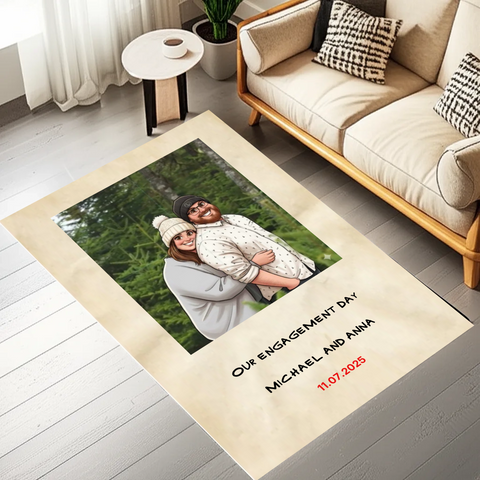 Custom Cartoon Portrait Rug