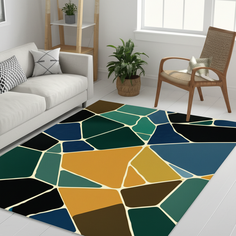 Geometric Mosaic Premium Rug