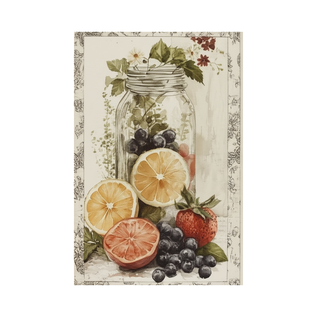 Fruity Still Life Rug