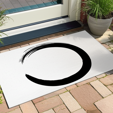 Minimalist Zen Circle Doormat