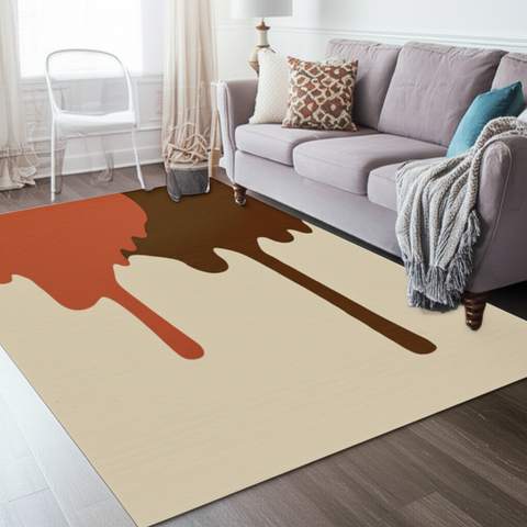 Dripping Paint Premium Rug