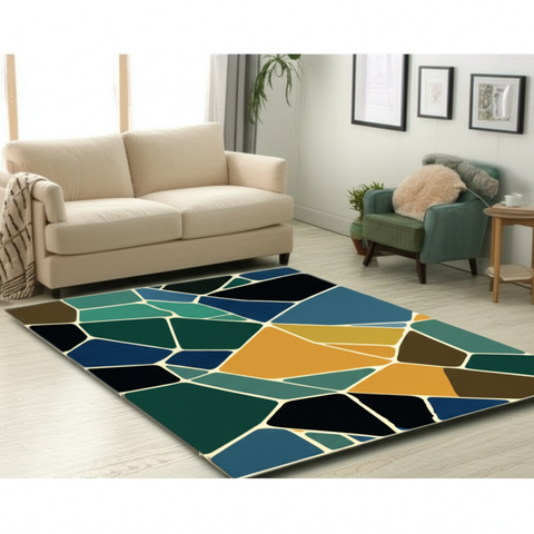 Geometric Mosaic Premium Rug