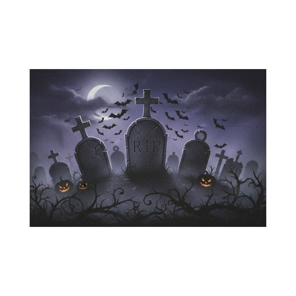 Spooky Graveyard Doormat
