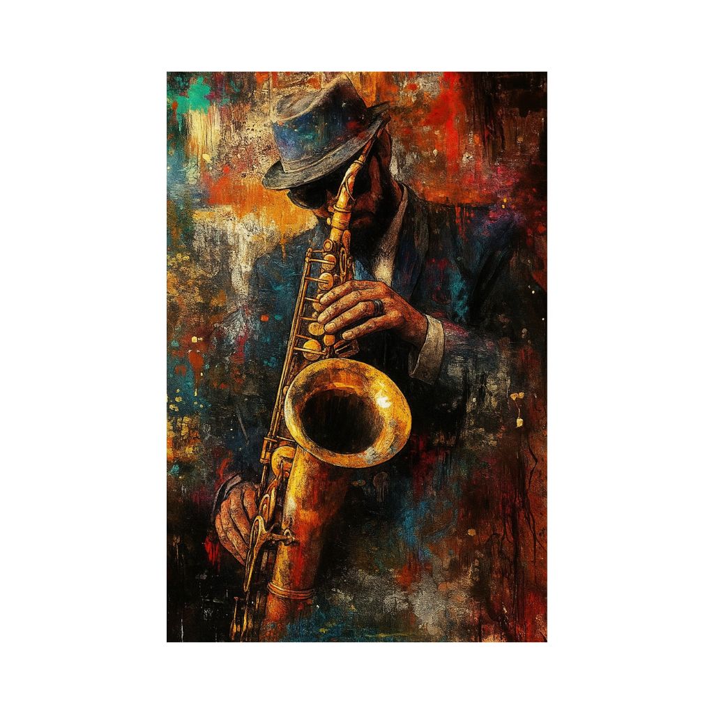 Jazz Musician Premium Rug