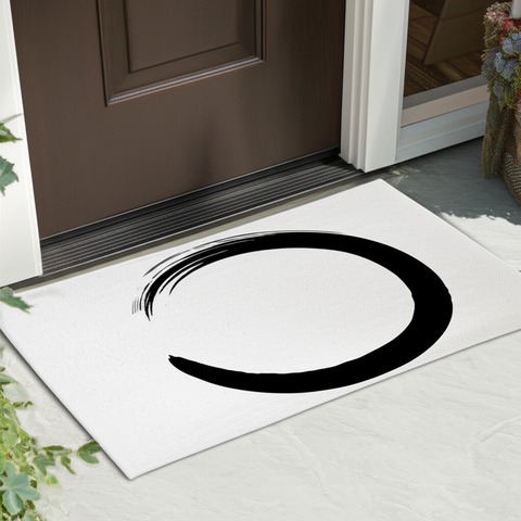 Minimalist Zen Circle Doormat