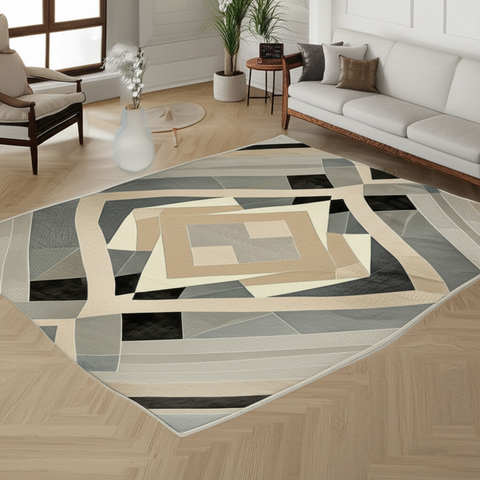 Geometric Shapes Premium Rug