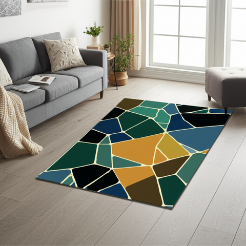 Geometric Mosaic Premium Rug