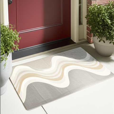 Abstract Wave Doormat