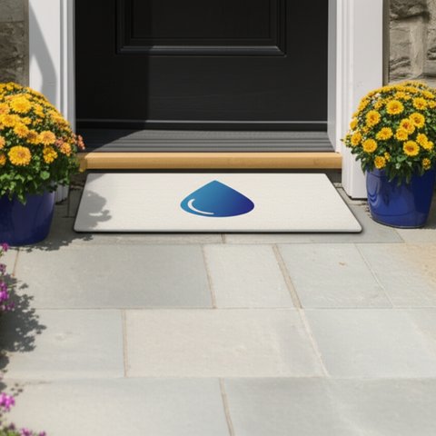 Water Drop Design Doormat
