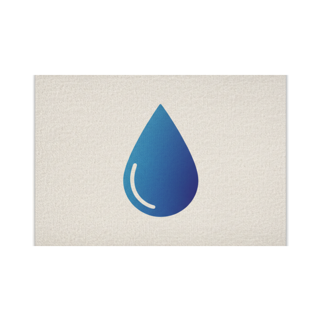 Water Drop Design Doormat