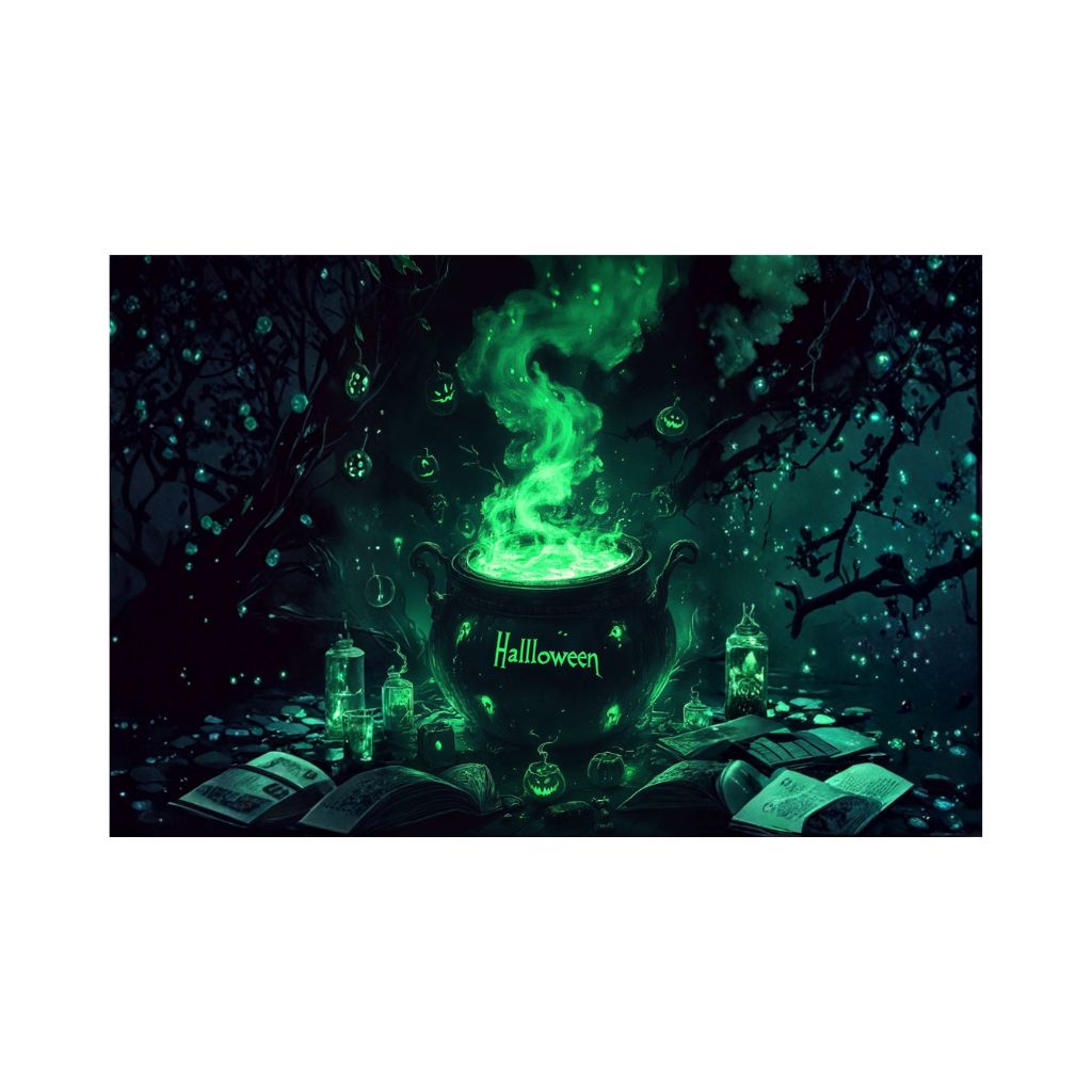 Halloween Cauldron Doormat