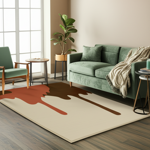 Dripping Paint Premium Rug