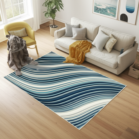 Coastal Wave Premium Rug