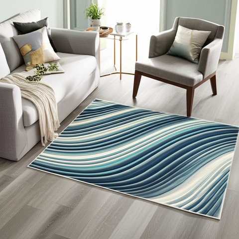 Coastal Wave Premium Rug
