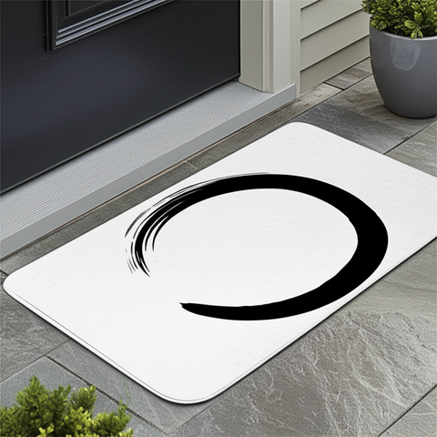 Minimalist Zen Circle Doormat