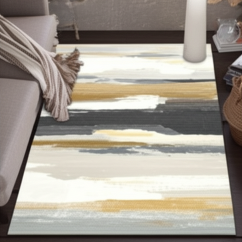Abstract Brushstrokes Premium Rug