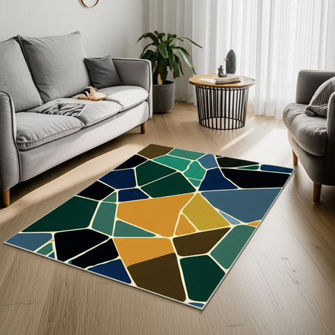 Geometric Mosaic Premium Rug