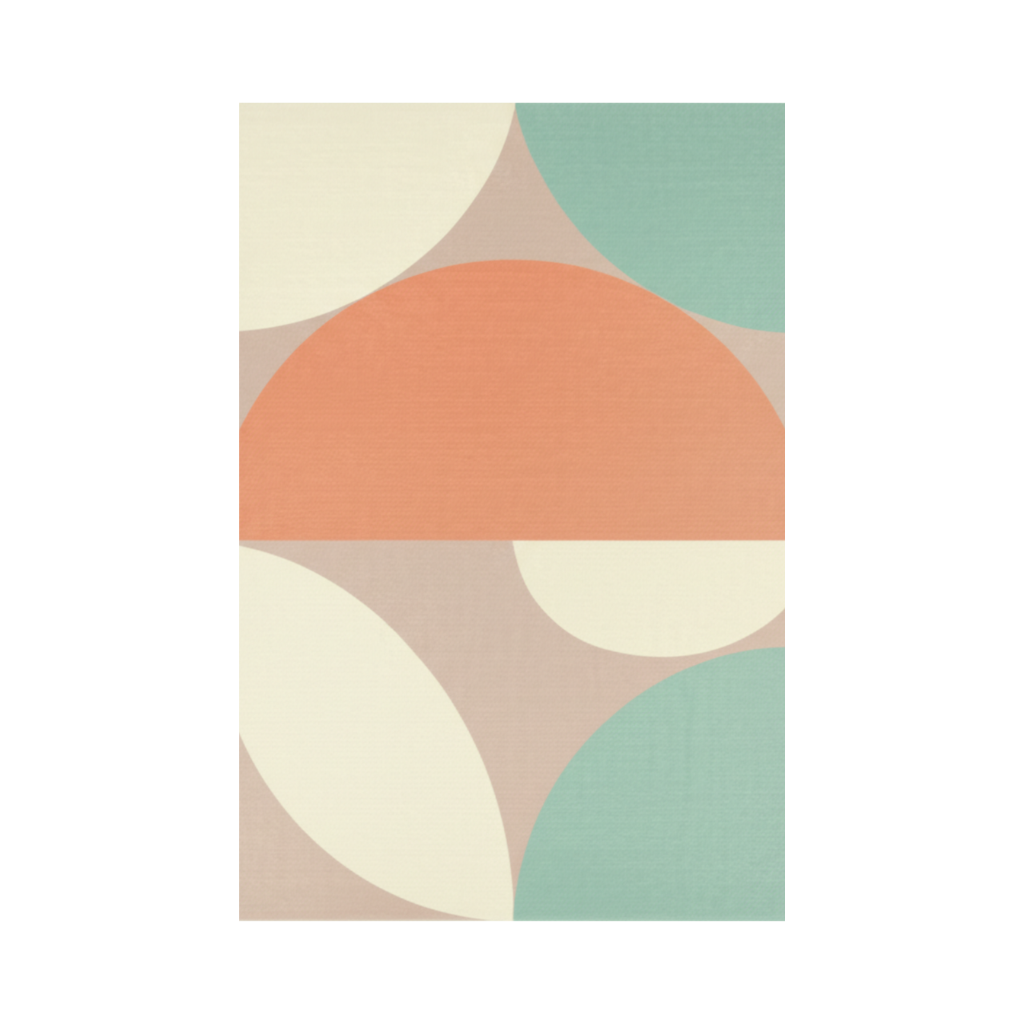 Retro Geometric Premium Rug