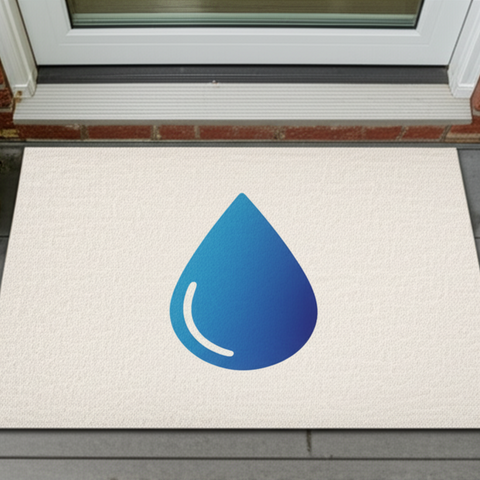 Water Drop Design Doormat
