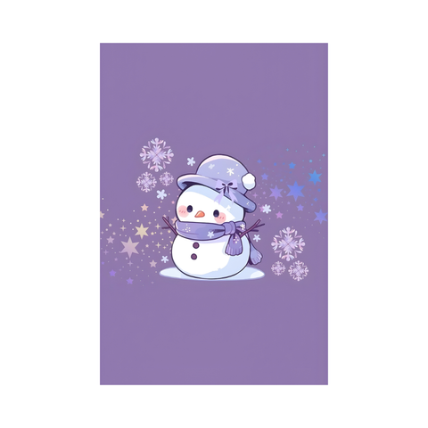 Whimsical Snowman Rug