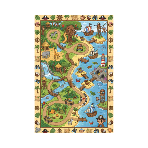 Cartoon Safari Rug