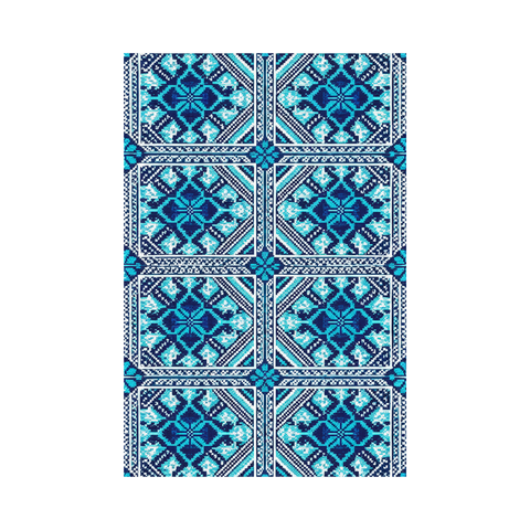 Pixel Blue Rug