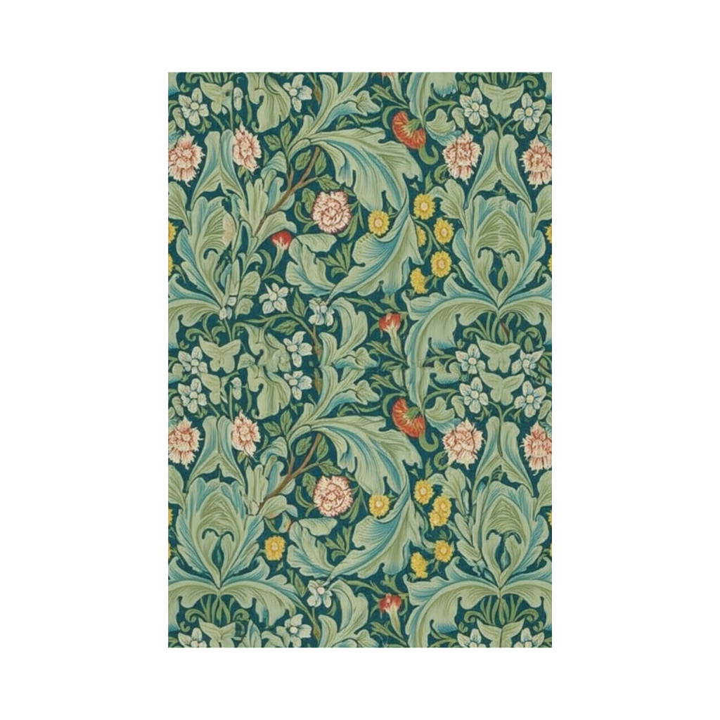 Floral Teal Rug