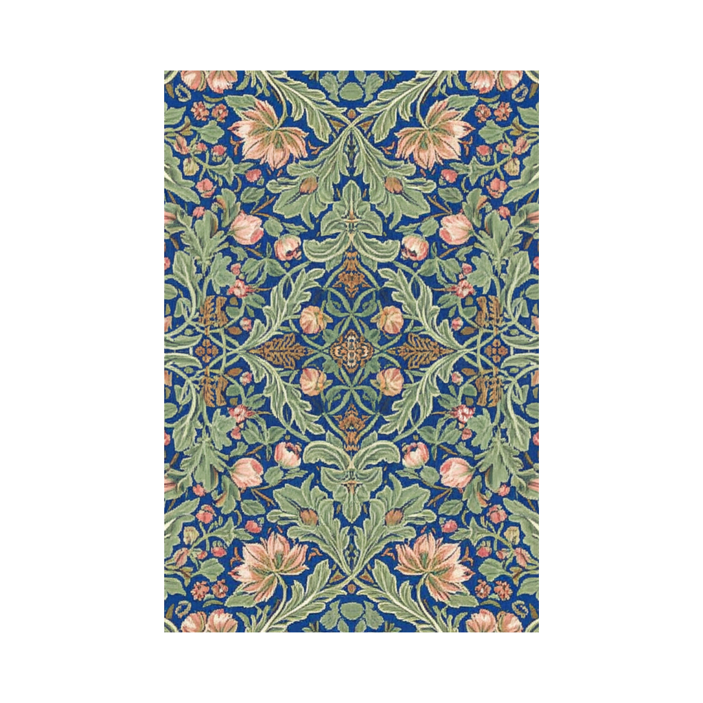 Floral Blue Rug