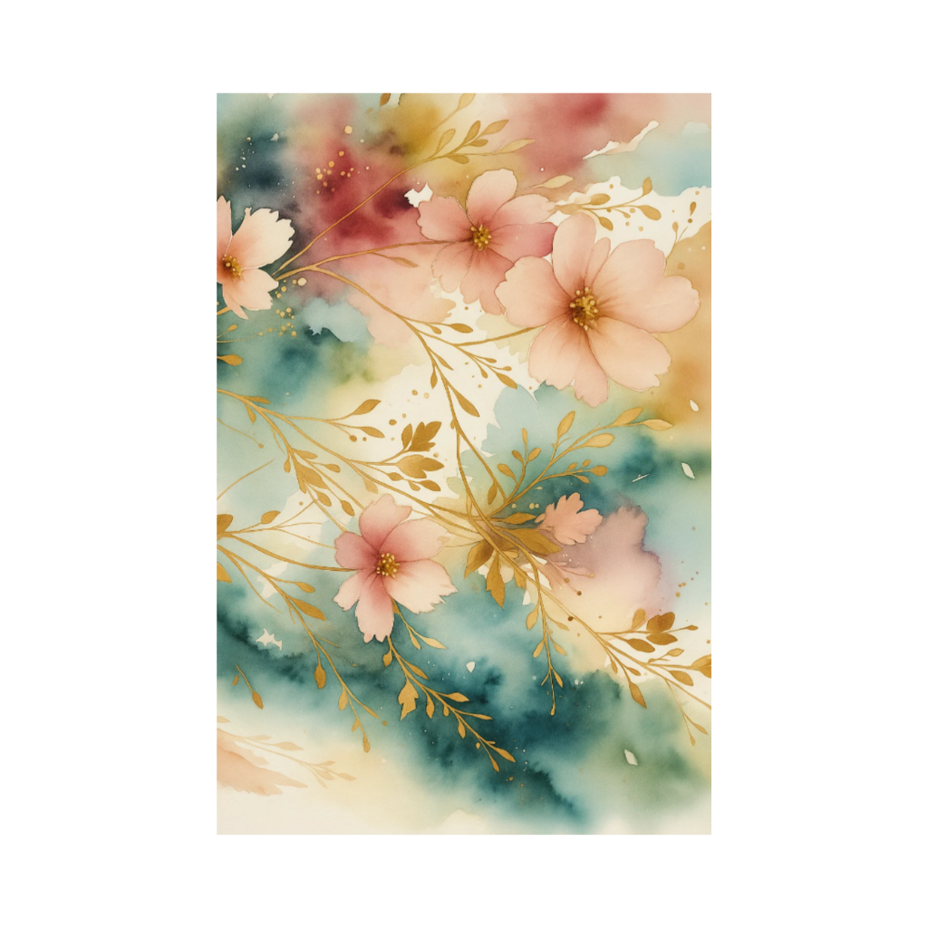 Floral Watercolor Rug